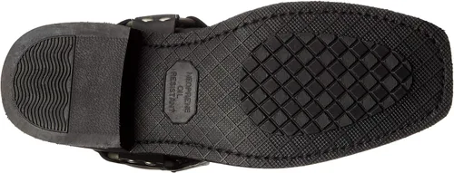 Vista 6 de Ad Tec RIDETECS - Botas de motocicleta de cuero aceitado resistente de 13 pulgadas, color negro, impermeables, puntera suave y tacón para hombre