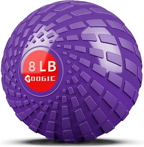 Vista 10 de Slam Ball 8-10 lb Medicine Ball Weighted Balls for Exercise and Workout, Strength, Cardio, Cross-Training and Core Workouts