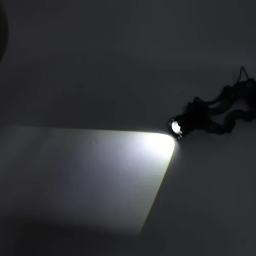 Vista 4 de Linterna frontal recargable por USB, 3000lm 90 grados ajustable manos linterna para acampar al aire libre senderismo correr iluminación