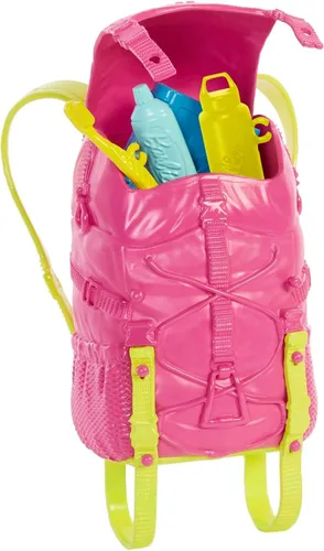 Vista 3 de Barbie Muñeca y accesorios, se necesitan dos muñecas de camping "Brooklyn" con cachorro de mascota y más de 10 accesorios