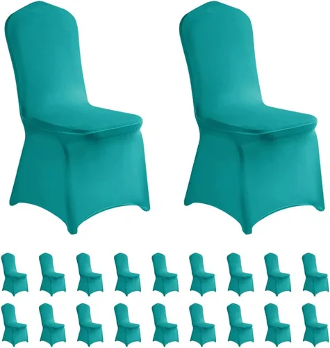Vista 48 de LZY 6 piezas Fundas de Silla de Spandex Elásticas Fundas Deslizables para Fiestas de Boda, Fundas de Decoración de Sillas de Comedor y Banquete Negro