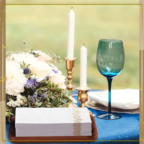 Vista 8 de Yinder Paquete de 200 toallas de mano desechables, servilletas de baño, toallas decorativas para invitados, toallas de papel suaves y absorbentes