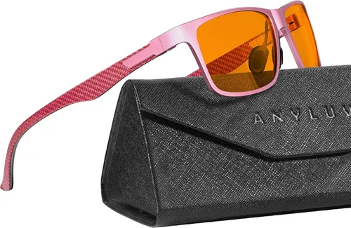 Vista 37 de ANYLUV Blue Light Glasses Men, Relieve Eyestrain and Eye Protection, Al-Mg Metal Computer Blue Light Blocking Glasses