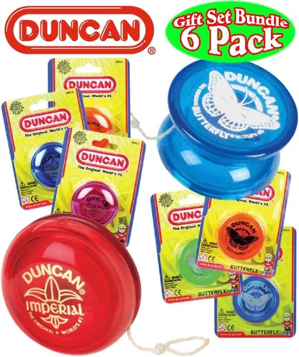 Vista 2 de Duncan Yo-Yo Imperial (3) y Butterfly (3) Deluxe Gift Set Bundle - Paquete de 6 (colores surtidos)