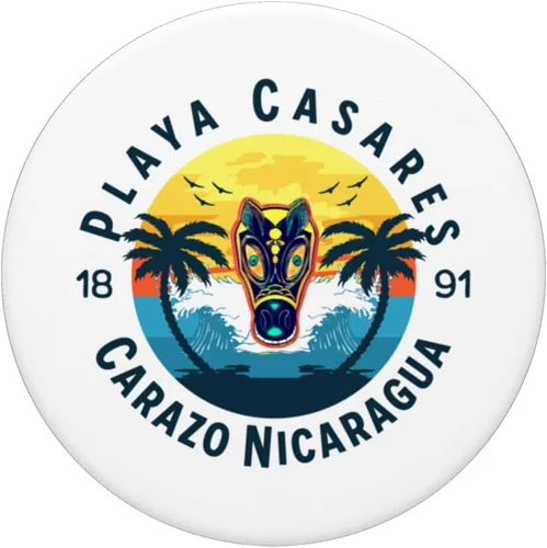 Vista 3 de Playa Casares Playa Carazo Nicaragua La Cuna Del Gueguense PopSockets intercambiables PopGrip
