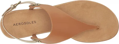 Vista 5 de Aerosoles Sandalia plana casual para mujer, Beige combo