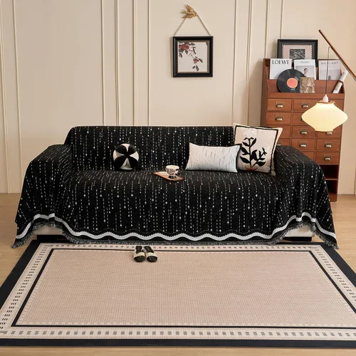 Vista 24 de STACYPIK Jacqurad - Fundas de sofá reversibles y duraderas para mascotas, fundas de sofá geométricas con orejas de trigo, protector de muebles gris