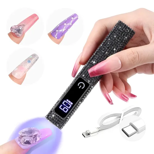 Vista 9 de SAVILAND U V Light for Gel Nails, Mini Handheld U V LED Nail Lamp, 12W Luz A-U V para uñas