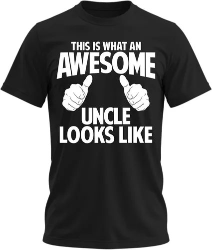 Vista 11 de Awesome Uncle Looks Like - Camiseta divertida para hombre Negro