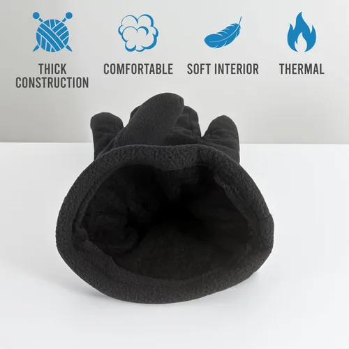 Vista 3 de 12 pares de guantes térmicos de forro polar para hombre, guantes de invierno, suaves, cálidos, acogedores, para clima frío, deportes al aire libre