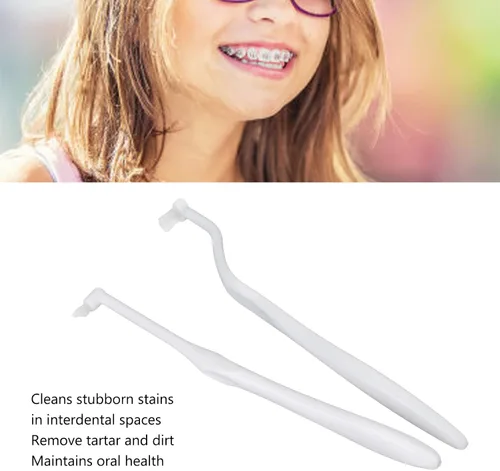 Vista 4 de Tuft - Cepillo de dientes copetudo, cepillo de dientes copetudo, limpieza y eliminación de manchas, cepillo de dientes interdental para cuidado