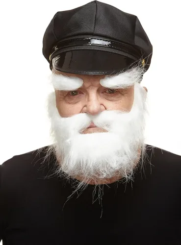 Vista 2 de Mustaches Trapador autoadhesivo para barba y cejas falsas, novedoso, realista pelo facial, accesorio para adultos