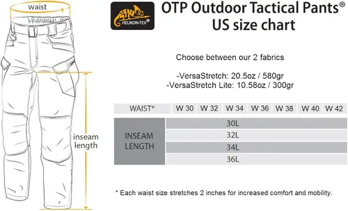 Vista 6 de Helikon-Tex - Pantalones OTP tácticos para exteriores, línea