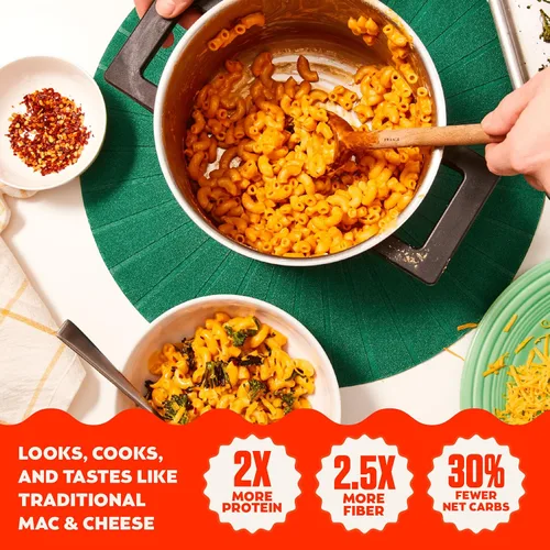 Vista 3 de Banza - Macarrones con queso hechos de pasta de garbanzos