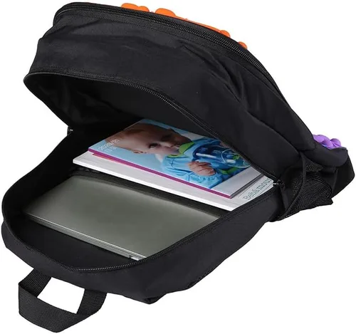 Vista 5 de Mochila de burbujas grandes de 16 pulgadas, mochila escolar casual para adolescentes, Camouflaje