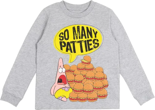 Vista 3 de SpongeBob SquarePants Patrick Squidward 2 Pack Long Sleeve T-Shirts Toddler to Big Kid