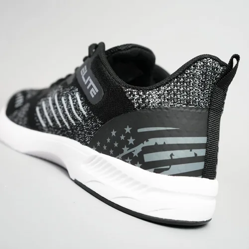 Vista 6 de ELITE Zapatos de bolos Freedom Athletic con cordones para hombre con suela deslizante universal para jugadores diestros o zurdos