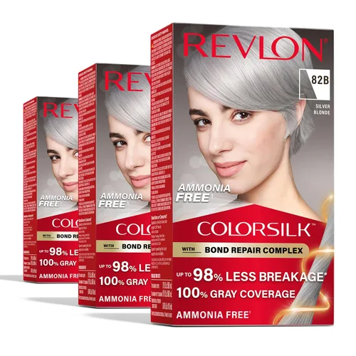Vista 21 de Revlon ColorSilk with Bond Repair Complex, color permanente para el cabello rubio, cobertura 100 % de las canas, tinte para el cabello sin amoníaco