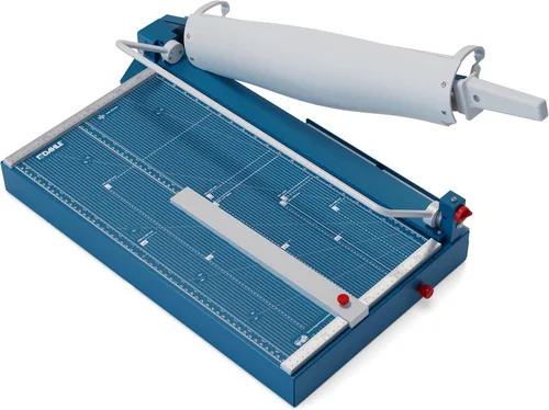 Vista 9 de Dahle Cortadora de guillotina 561 premium, longitud de corte de 14 pulgadas, capacidad de 35 hojas, hoja autoafilable, abrazadera automática