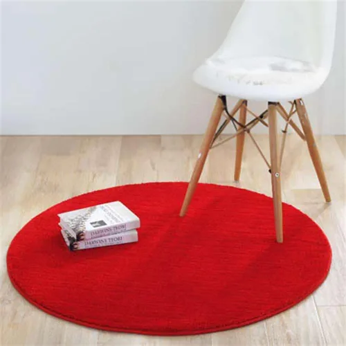 Vista 11 de Reyox Tapete de felpa suave para silla de oficina, tapete redondo antideslizante para oficina y hogar, alfombra absorbente para guardería