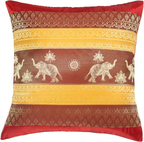 Vista 19 de Fundas de almohada decorativas de 16 x 16 pulgadas (15.7 x 15.7 in) con estampado de elefante y sol, funda de cojín para sofá, silla, cama, cierre