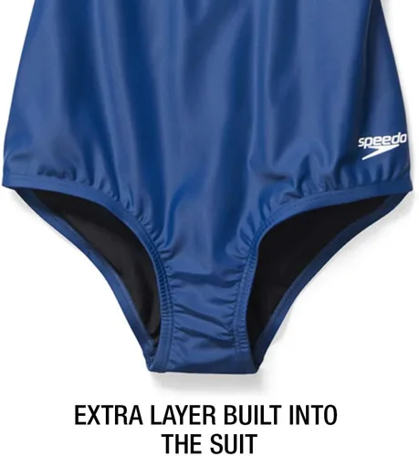 Vista 4 de Speedo Traje de baño de una pieza Powerflex Ultraback sólido para mujer
