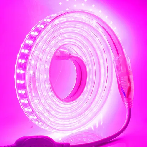 Vista 10 de SUYOOULIN Tira de luces LED, 3.3 pies/3.3 ft súper brillante 4000 lúmenes, 2835 180 LEDs/S/M tiras de luz LED, alto voltaje AC110V-130V Waterpoof