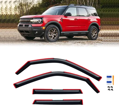 Vista 141 de Protectores de lluvia en canal para Jeep Grand Cherokee L 2021-2026, protectores de visera de ventana, deflector de ventilación, sombra viento humo