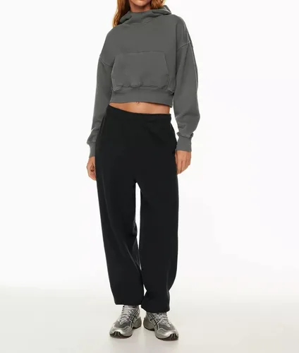 Vista 3 de KIGRAD Sudadera con capucha de forro polar de gran tamaño para mujer, con hombros caídos, manga larga, sudadera con capucha para otoño 2023