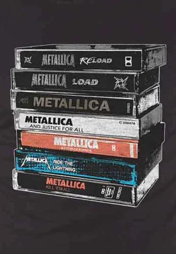 Vista 3 de Rock Off Metallica 'Cassette' (negro)
