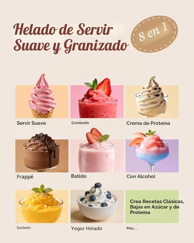 Vista 2 de Alcarin Máquina de granizado 2 en 1 y máquina para hacer helados