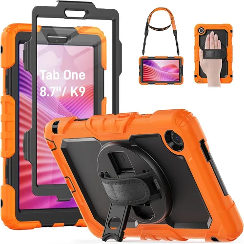 Vista 20 de HXCASEAC Funda para Lenovo Tab One de 8.7 pulgadas (TB-305FU) con protector de pantalla, soporte para bolígrafo, correa de mano, soporte ajustable