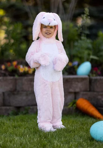 Vista 2 de Toddler Fluffy Pink Bunny Costume