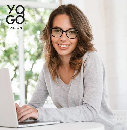 Vista 4 de Yogo Vision 2 Pack Bifocal Reading Glasses Readers for Men Women Anti Glare Lightweight Eyeglasses
