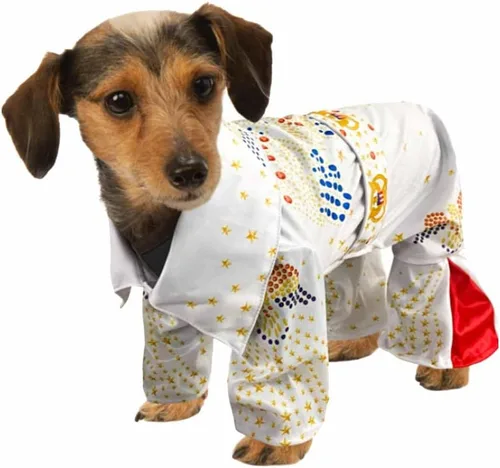Vista 3 de Rubies Elvis Presley: Disfraz de Elvis Presley para perros o gatos, Como se muestra