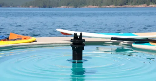 Vista 5 de Adaptador de bomba inflable Compresor Tabla de paleta Adaptador de bomba Adaptador de válvula de aire Conector para tabla de remo de barco inflable
