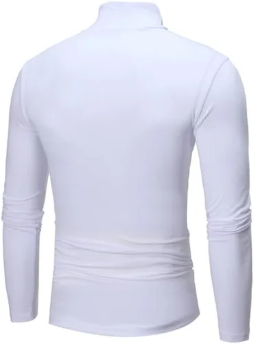 Vista 3 de MAQUIDE Suéter básico de punto con cuello alto para hombre
