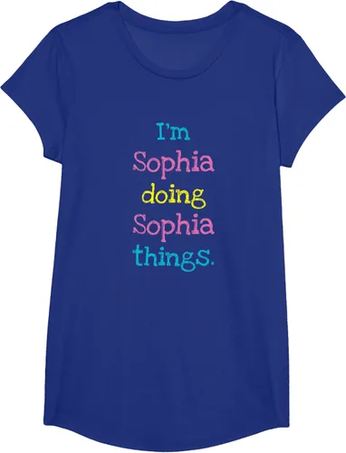 Vista 61 de Sophia - Camiseta con texto personalizado para niñas