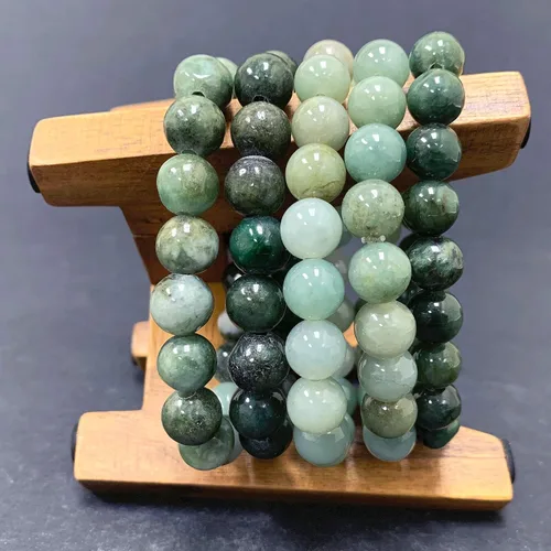 Vista 399 de Gem Avenue Handmade Round Bead Stretch Bracelet Unisex Natural Stone Beaded Jewelry for Men & Women, Elastic Wristband for Daily Wear