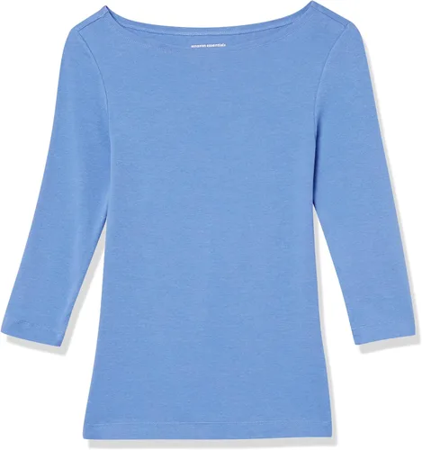 Vista 4 de Tienda Essentials Camiseta de manga 34 con cuello barco para mujer