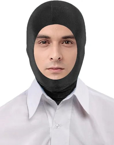 Vista 28 de Seeksmile Zentai - Máscara capucha unisex de licra elastano