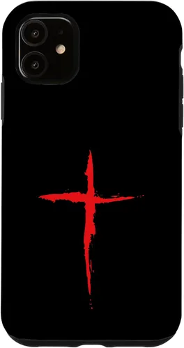 Vista 8 de Funda con Crucifijo de Símbolo Religioso de la Cruz Roja Sangre para iPhone 16