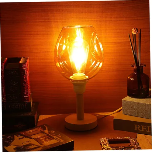 Vista 6 de SHERCHPRY Pantalla de lámpara de cristal globo, cubierta de luz de mesa de moda, pantalla de lámpara vintage, cubierta de repuesto para candelabros