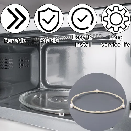 Vista 6 de Anillo de soporte giratorio de microondas de 8.5 pulgadas/8.5 in para GE Samsung Frigidaire Microwave Tray Plate Roller Replacement for GE Samsung