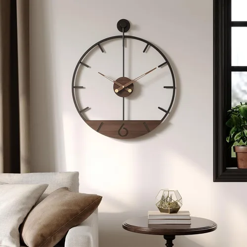 Vista 10 de Cuspin Reloj de pared de 24 pulgadas con engranajes, reloj de metal