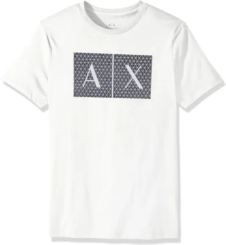 Vista 13 de AX Armani Exchange - Camiseta con logotipo de cuello redondo para hombre