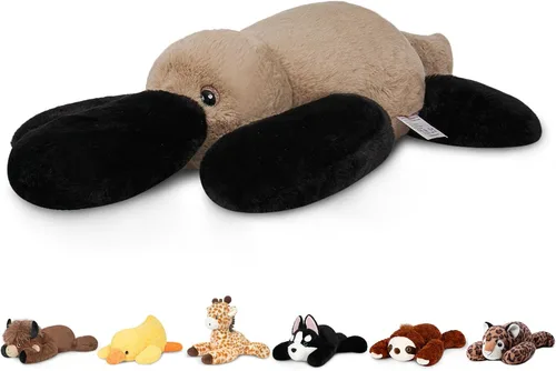 Vista 20 de Niuniu Daddy Oso de peluche con peso de 24" 5 libras, animales de peluche para adultos y niños, juguete de peluche de oso grande, bonita almohada