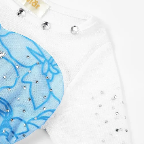 Vista 5 de Vgolar Disfraces para niñas, vestido de princesa, vestido de fiesta, trajes de cosplay con accesorios