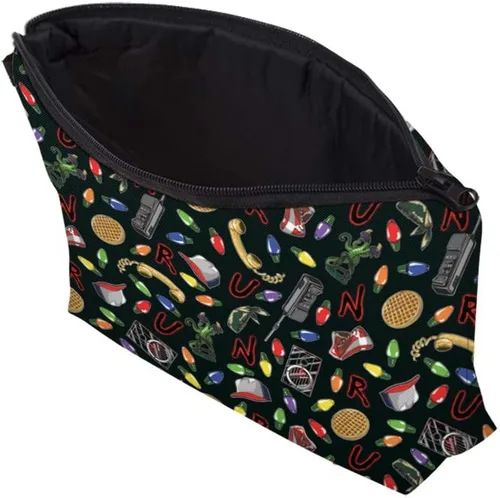 Vista 5 de MINAZIS Stranger - Mochila con cordón y bolsa multifuncional, bolsa de gimnasio deportiva, Negro -, Bolsa con cordón