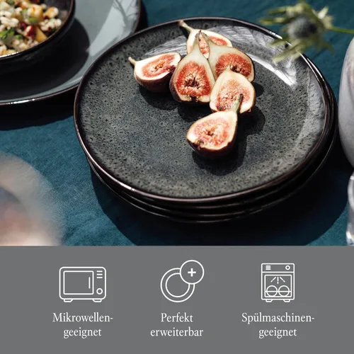 Vista 2 de like. by Villeroy & Boch Plato de desayuno Lave Gris